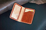 Шкіра Кенгуру! Обкладинка для ID паспорта шкіряна світло-коричнева | Обкладинка на права 4 відділа, фото 4