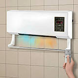 Обігрівач настінний з пультом тепловентилятор 2 в 1 обігрів та охолодження з тримачем для речей 2000 Вт на 2 режими обігріву, фото 3