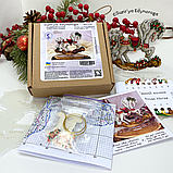 Набір для вишивання Suzir'ya Edinoroga “Різдвяний коник” 1122, фото 5