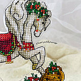 Набір для вишивання Suzir'ya Edinoroga “Різдвяний коник” 1122, фото 6
