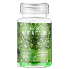 Вітаміни для волосся Сяйво кольору Sevich Hair Vitamin With Morocan Oil & Camellia Oil, 30 шт.