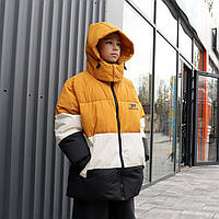 Зимова куртка для хлопця триколірна на холофайбері тм TN-KUAICHE розмір 130