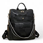 Жіночий рюкзак сумка міський 35*32 см на блискавці зі штучної шкіри у різних кольорах Kay, фото 4