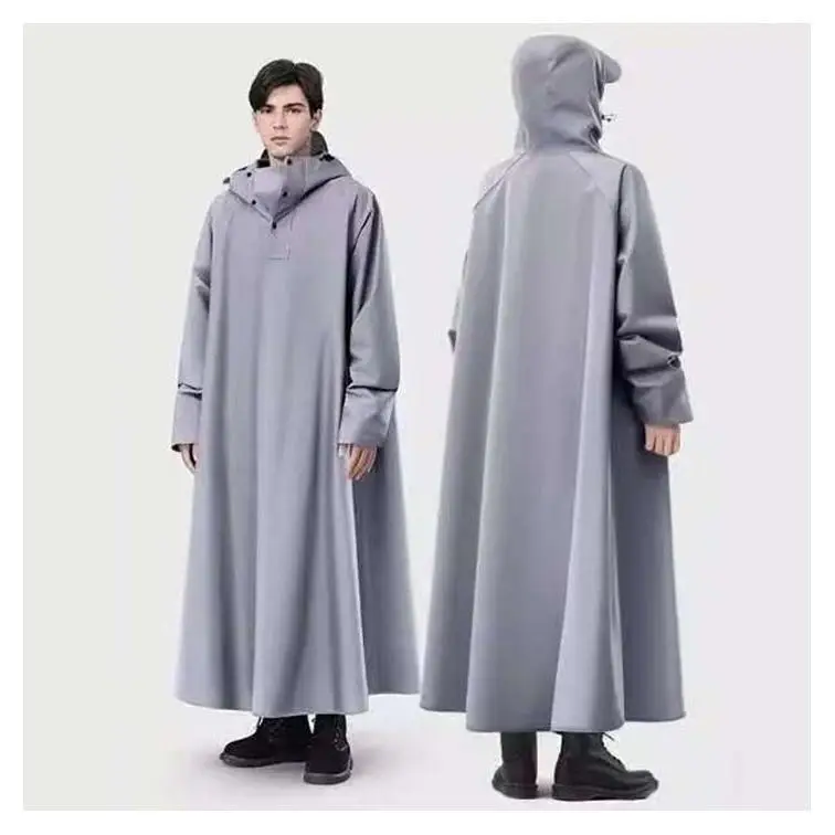 Плащ-дощовик суперміцний з капюшоном-козирком, коміром Джинс, фото 1