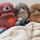 Дитяча м'яка іграшка Ведмедик що дихає Плюшевий дихаючий ведмідь 29см дитяча іграшка сплячий ведмедик світиться та дихає, фото 4