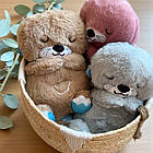 Дитяча м'яка іграшка Ведмедик що дихає Плюшевий дихаючий ведмідь 29см дитяча іграшка сплячий ведмедик світиться та дихає, фото 3