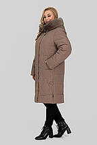 Стильне зимове жіноче пальто Евеліна, р-ри 50-60, фото 5