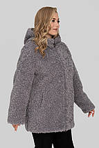 Розкішна зимова шуба з еко-хутра Нора р-ри 50-56, фото 5