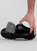 Шкіряні зимові чоловічі черевики низькі з хутрм (АБ 3), фото 4