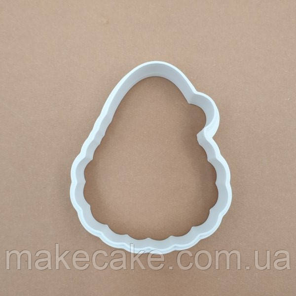 Вирубка Санта з бородою 8.5 см, фото 1