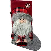 Новорічний чобіток з Сантою для подарунків, висота 50 см