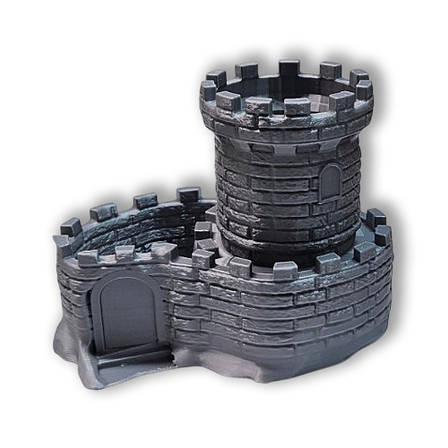 Кашпо для кактусів і сукулентів "Міні замок" (без кактуса) Україна, фото 1