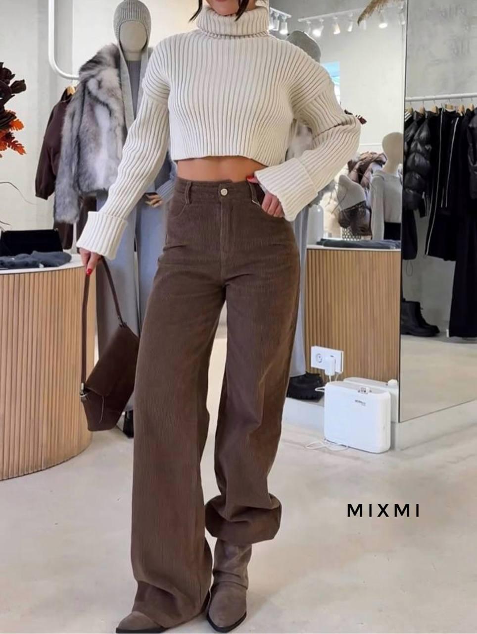 Утеплені штани з турецького вельвету Модель: 863/864-7006 Колір: чорний, шоколад, фото 1