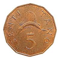 Танзанія 5 сенті, 1973
