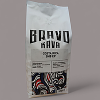 Кава Bravo Kava арабіка в зернах Costa Rica SHB EP 1000г