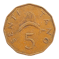 Танзанія 5 сенті, 1966