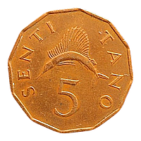 Танзанія 5 сенті, 1966