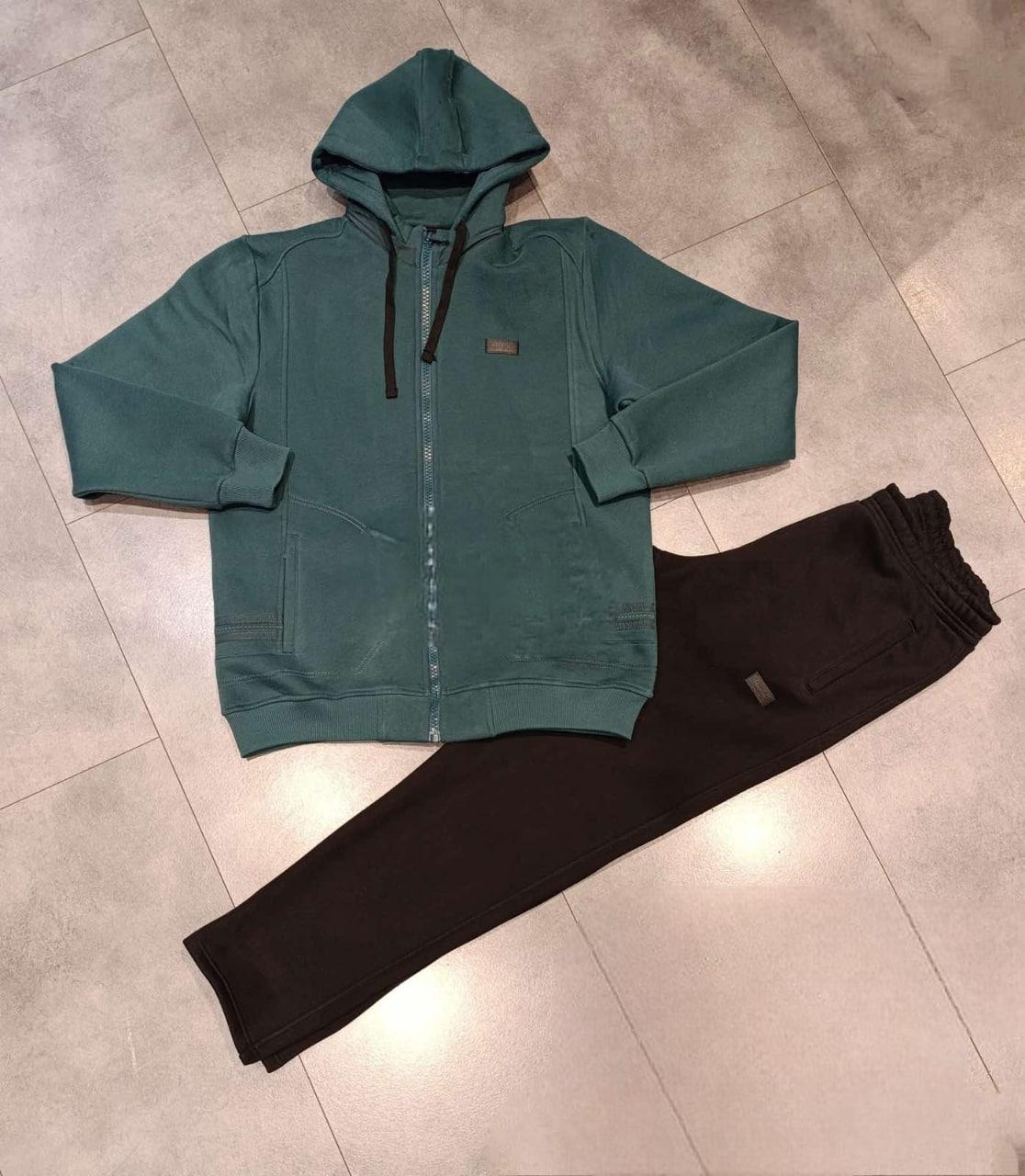 Чоловічий теплий спортивний костюм на флісі, фото 1