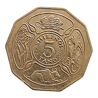 Танзанія 5 шилінгiв, 1993