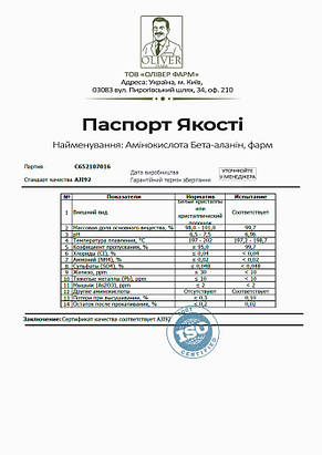 Амінокислота Бета-аланін PROFIPROT 100 г, фото 4