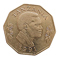 Танзанія 5 шилінгiв, 1991