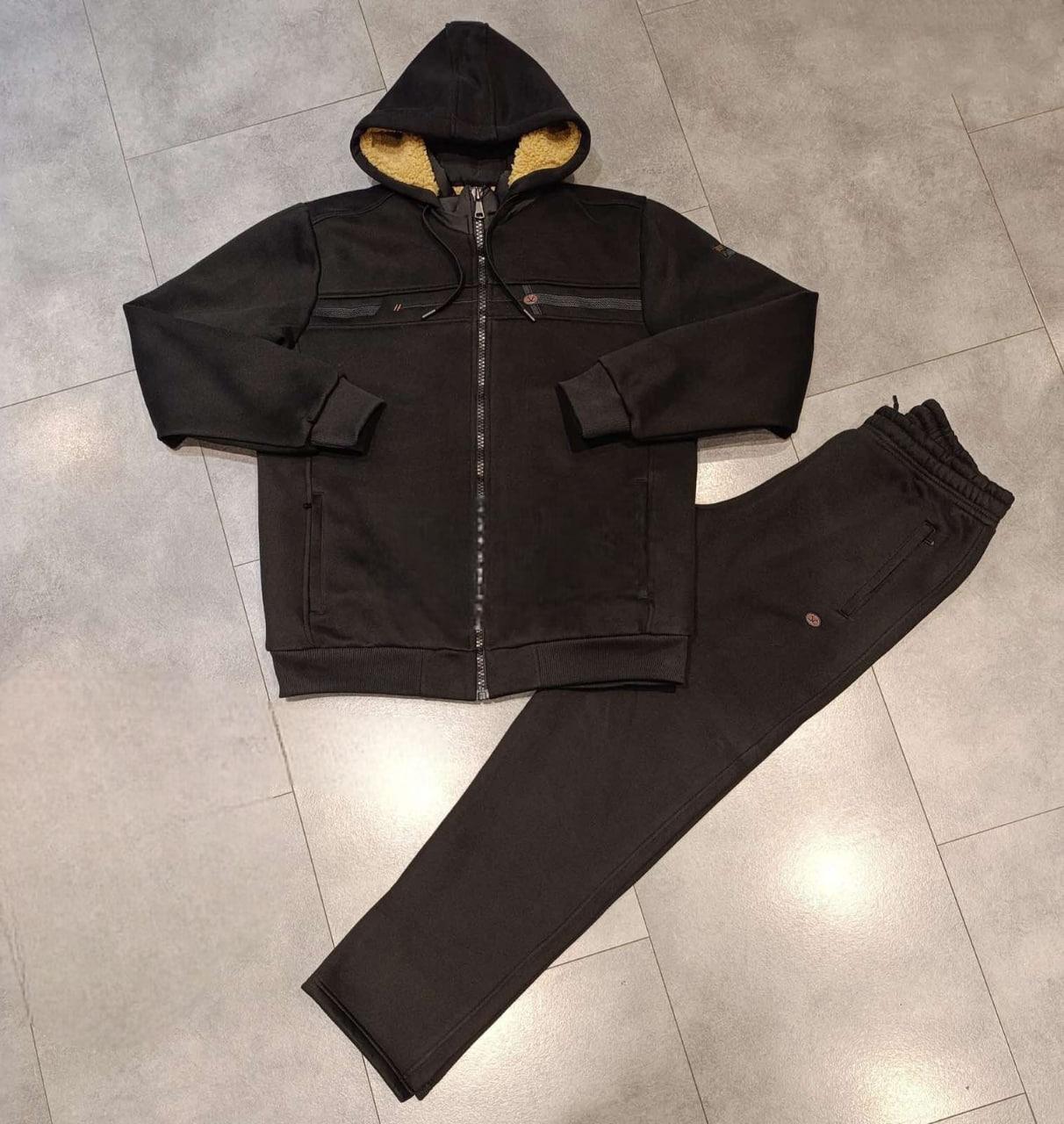 Чоловічий теплий спортивний костюм на флісі, фото 1