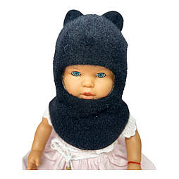 Оптом дитячі в'язані шапки шолом 46, 48, 50, 52, 54 розмір теплі головні убори гурт (ОШТ355)