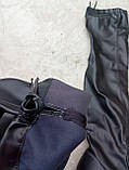 Ботфорти чорні утеплені 7.5 каблук, фото 5