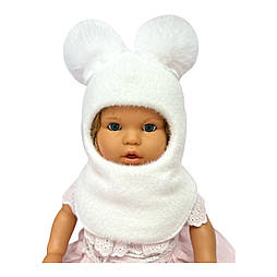 Оптом дитячі в'язані шапки шолом 46, 48, 50, 52, 54 розмір теплі головні убори гурт (ОШТ355)