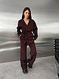Костюм з турецької пеньє на флісі Модель: 1557-398 Колір: беж, шоколад, чорний, фото 9