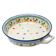 Форма для запікання кругла з ручками 26,5 Великодні півники, фото 4