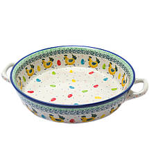 Форма для запікання кругла з ручками 26,5 Великодні півники, фото 5