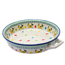 Форма для запікання кругла з ручками 26,5 Великодні півники, фото 3