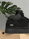 Чоловічі черевики уггі чорні зимові UGG Highland Hi Heritage Black (23043), фото 7