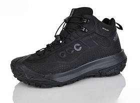 Чоловічі зимові чорні замшеві кросівки на хутрі