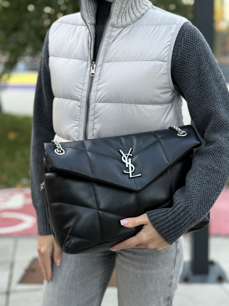 Сумка жіноча YSL PUFFER MEDIUM in Nappa leather