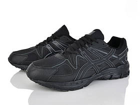 Чоловічі зимові чорні замшеві кросівки на хутрі