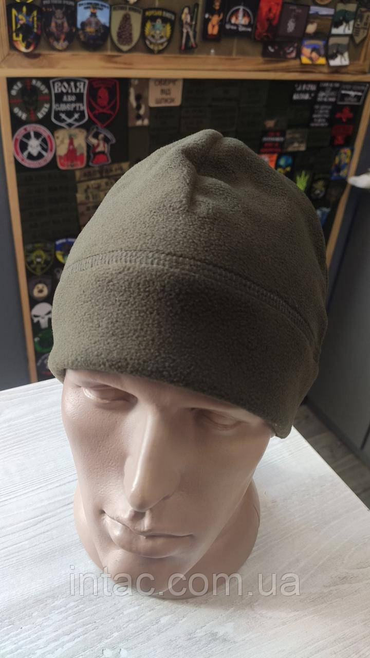 Шапка флісова Олива, фото 1