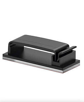 Органайзер кліпса фіксатор кабелю тримач Choice для проводу самоклейний 20 шт L Чорний