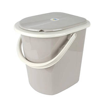 Відро туалетне 22 л Алеана 1169096 (какао/біла троянда)