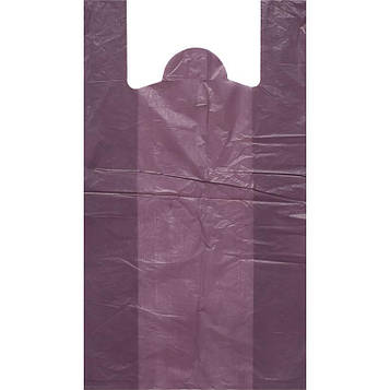 Пакет майка поліетиленовий 40х70 см 100 штук, фіолетові (№-8)