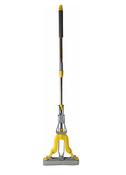 Швабра на 2 викручування PVA-насадка 27 см із хромованою телескопічною ручкою 95-126 см Eco Fabric EF-2708