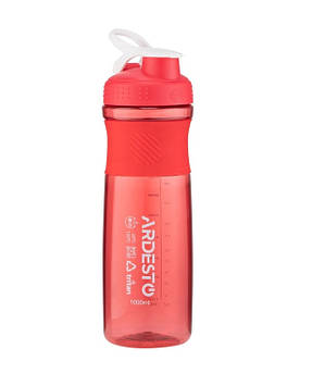 Пляшка для води Smart Bottle 1000 мл тритан червона Ardesto AR2204TR