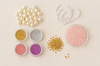 Бісер, намистини, перлів, паетки, лавки