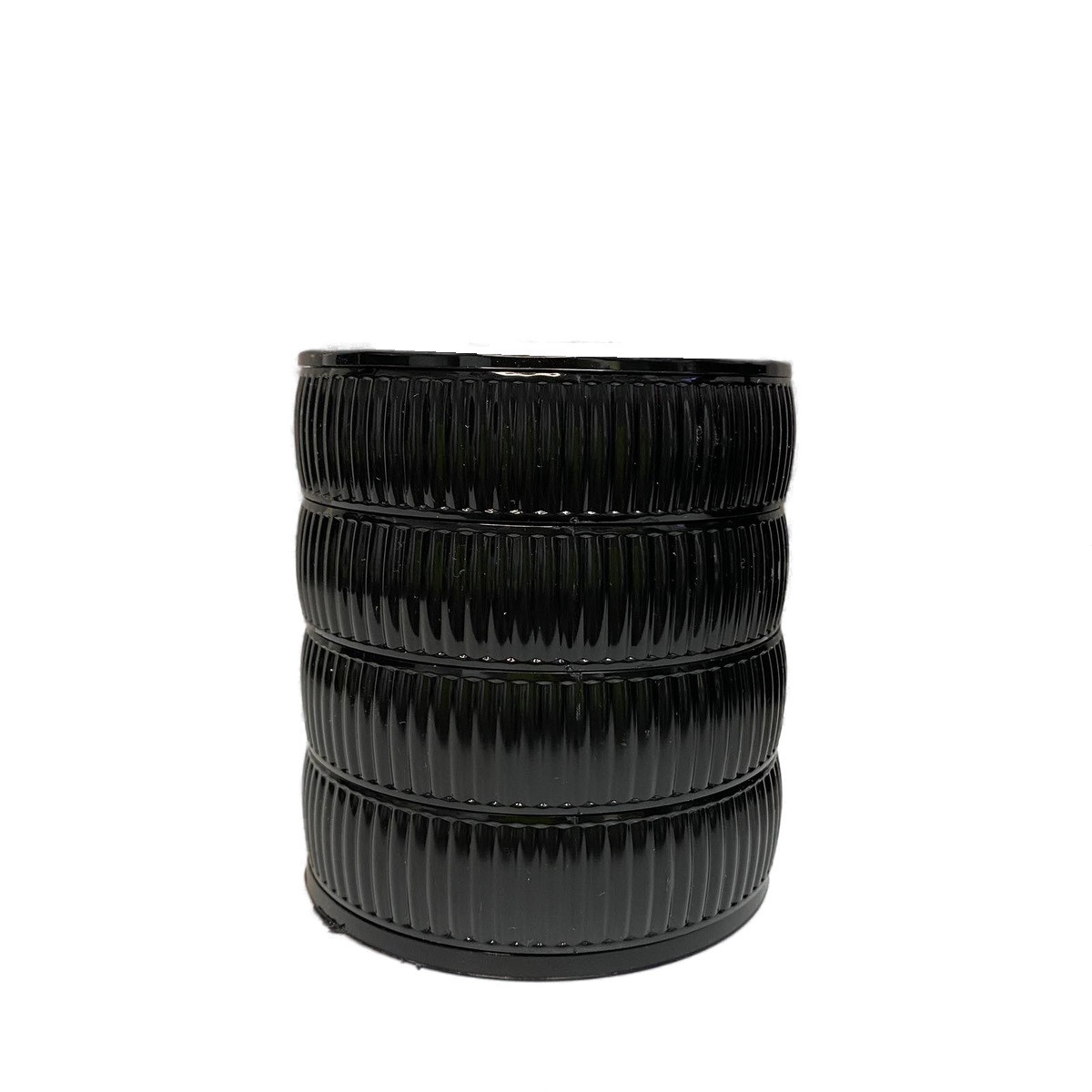 Скринька для зберігання ювелірних виробів і біжутерії 4 відділення Dunya Plastik 07416 чорна, фото 1