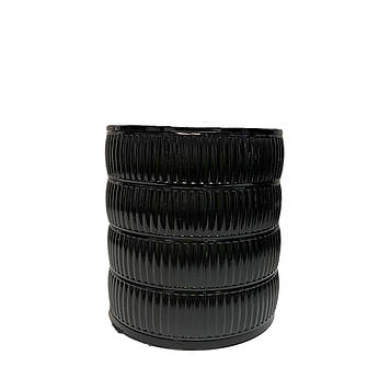 Скринька для зберігання ювелірних виробів і біжутерії 4 відділення Dunya Plastik 07416 чорна