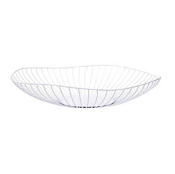 Кошик для фруктів Напівхвиля ART 25*24*6 см білий 1028