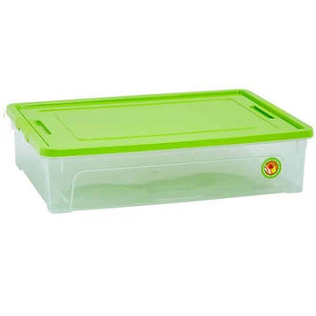 Контейнер універсальний 14 л 49*32*14 см "Smart Box" Practice Алеана 123084 прозорий/оливковий