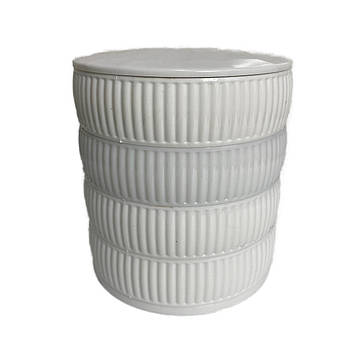 Скринька для зберігання ювелірних виробів і біжутерії 4 відділення Dunya Plastik 07416 біла