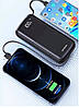 Портативна батарея Awei P132K Power bank 20000 mAh Black, фото 3